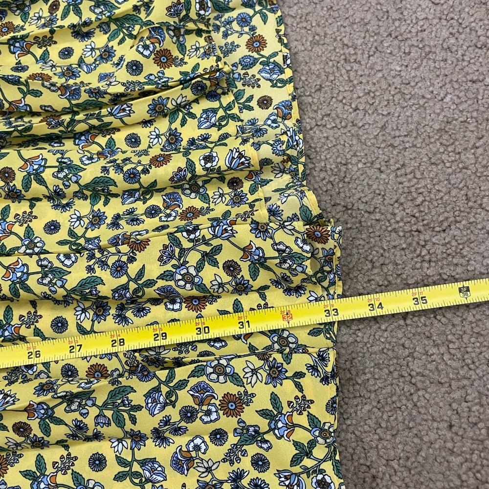 Max Studio Yellow and Blue Floral Maxi Skirt - Picture 4 of 4